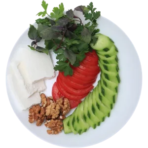 نان ، پنیر ، گردو